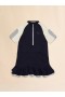  Fleece Mini Dress With Colorblock Details Bluenavy