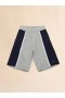  Fleece Shorts With Colorblock Details Bluenavy