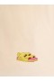  Yellow And Pink Towelling Triple-strap Fussbett Yellow/pink