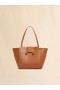  Light Brown Leather Mini Riviera Bag Cinnamon