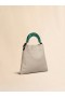  Venice Small Bag In Beige Leather Lightcamel/green