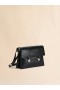  Craquel&eacute; Patent Leather Small Envelope Bag Black