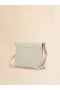  Cream Craquel&eacute; Patent Leather Medium Envelope Bag Limestone