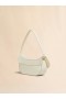  Cream Leather Butterfly Medium Hobo Bag Shell
