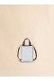  Museo Nano Bag In White And Leather Stone/black