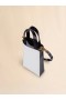  Museo Nano Bag In White And Leather Stone/black