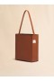  Small Brown Leather Museo Hobo Bag With Patches Moca/ivory