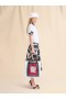  White And Tribeca Tote With Fawn Print Lily White/black/hot Red