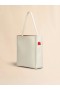  White Leather Museo Medium Hobo Bag With Patches Ivory/lacquer