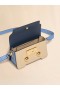  Blue, Beige And Light Blue Leather Trunkaroo Mini Shoulder Bag Night Blu/whinter Wheat/opal