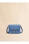  Blue Leather Trunkaroo Medium Shoulder Bag Opal