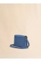  Blue Leather Trunkaroo Medium Shoulder Bag Opal