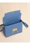  Blue Leather Trunkaroo Medium Shoulder Bag Opal