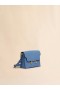  Blue Leather Trunkaroo Medium Shoulder Bag Opal