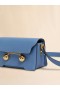  Blue Leather Trunkaroo Mini Shoulder Bag Opal