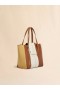  Cream, Brown, And Beige Leather Trunkaroo Medium Bag Butter Cream/moca/winter Wheat