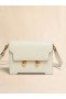  Cream Leather Trunkaroo Medium Shoulder Bag Shell