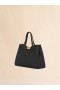  Leather Medium Trunkaroo Tote Handbag Black