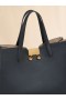  Leather Medium Trunkaroo Tote Handbag Black