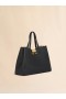  Leather Medium Trunkaroo Tote Handbag Black