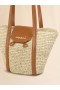  Small Natural Raffia-effect Trunkaroo Beach Bag