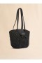  Small Raffia-effect Trunkaroo Beach Bag Black