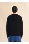  Dishevelled Cotton Hoodie With Marni Symbol Embroidery Black