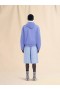  Indigo Gabardine Hooded Jacket Blue Lilac
