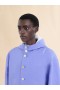  Indigo Gabardine Hooded Jacket Blue Lilac