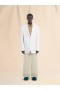  White Nappa Single Breasted Blazer Lilywhite