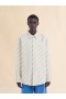  Boxy Beige Denim Shirt Bone
