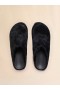  Long Haircalfskin Fussbett Sabot Black