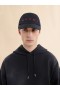  Organic Gabardine Baseball Cap With Embroidered Logo Black