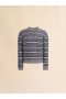  Grey Striped Mohair Jumper Antique Silver