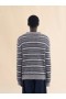  Grey Striped Mohair Jumper Antique Silver