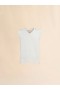  White Cotton V-neck Vest Lilywhite