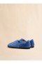  Blue Slip-on Loafer In Faux Fur Bluette