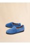 Blue Slip-on Loafer In Faux Fur Bluette