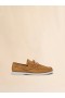  Brown Nubuck Boat Loafer Tobacco