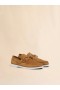  Brown Nubuck Boat Loafer Tobacco