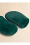  Green Padded Faux Fur Mittens Gardengreen