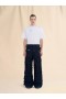  Cotton Cargo Pants With Cut-out Detail Black