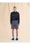  Grey Wool Tailored Shorts With Front Crease Graphite