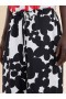  Silk Bermuda Shorts With And White Dillies Print Black