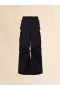  Water-repellent Taffeta Cargo Pants Black