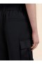  Water-repellent Taffeta Cargo Pants Black