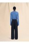  Wool Trousers With Contrasting Waistband Black