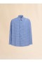  Blue And White Checked Wool Shirt Bluechina