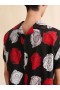  Poplin Bowling Shirt With Mercury Print Black
