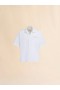  White Organic Poplin Bowling Shirt With Hidden Logo Lilywhite